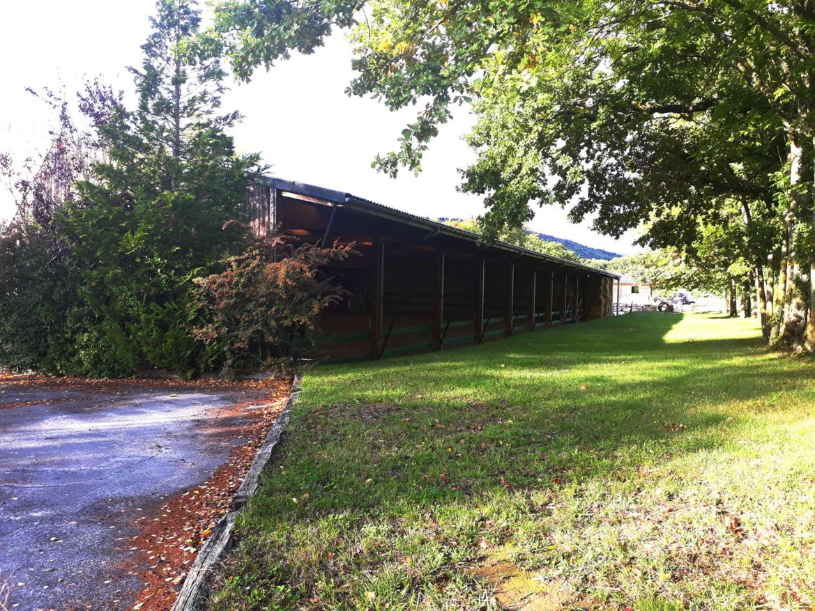 Manège couvert aux Écuries du Bois Clos, centre équestre et écurie de propriétaires dans le pays de Gex