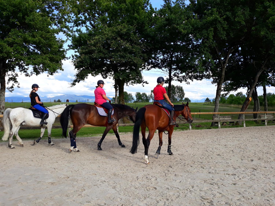 Cours d'équitation aux Écuries du Rosey, poney club dans le pays de Gex
